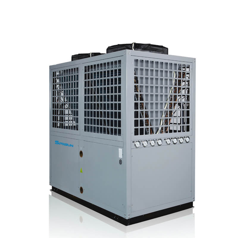 42KW 55KW 80℃ Scaldabagno industriale EVI ad alta temperatura con pompa di calore ad aria 